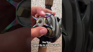 How to install Gomexus star drag on Shimano fishing shimanofishing shimanoslxdc bassfishing [upl. by Llewellyn]