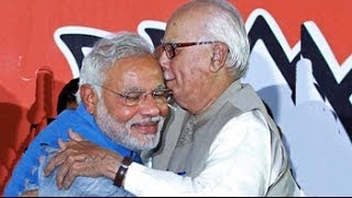 Election results 2014 from Advani flowers and a hug for Modi [upl. by Proudfoot]