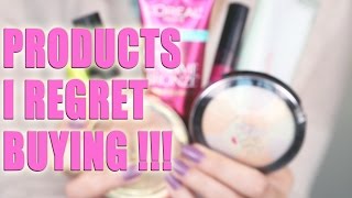 PRODUCTS I REGRET BUYING  Luxury amp Drugstore [upl. by Mallory]