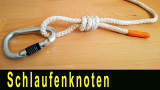 Schlaufenknoten  Chirurgenknoten DIY [upl. by Rhynd800]