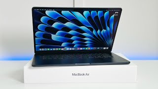 2023 MacBook Air 15inch M2 Unboxing Setup and First Look [upl. by Galen3]