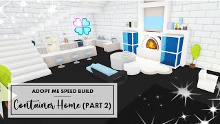 NEW CONTAINER HOME SPEED BUILD PART II 🌈 🌈 ADOPT ME Roblox [upl. by Aneleiram]