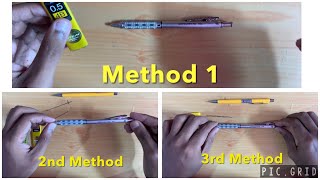 3 Best Ways To Insert Lead In Mechanical Pencil  Pencil me lead kaise dale 3 tarike [upl. by Namyac15]