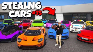 I Stole 75 Cars in GTA 5 RP [upl. by Ariaec]