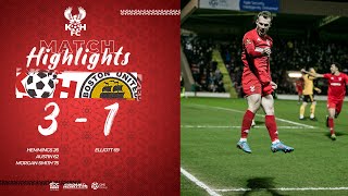 Match Highlights Harriers 31 Boston United 220222 [upl. by Imefulo]