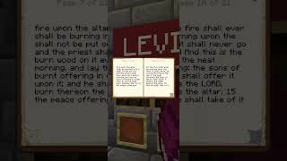 Leviticus 6  the KJV Bible in vanilla Minecraft kjv leviticus bible minecraft [upl. by Capello]