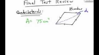 How to Find Area of a Rhombus Missing Diagonal [upl. by Syla]