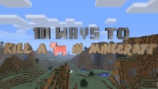 10 Ways to kill a pig in Minecraft [upl. by Bills943]