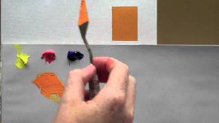 Colour mixing basics  Acrylic painting technique to match a colour [upl. by Nnairahs]