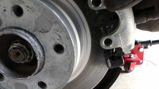 BMW E36 Troubleshooting stuck rear brake caliper [upl. by Aivlis]