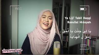 YA HABIBAL QOLBI  SABYAN GAMBUS Cover Lyrics  Santiana Ramli SUNtianaDAY 51 [upl. by Akinnej993]