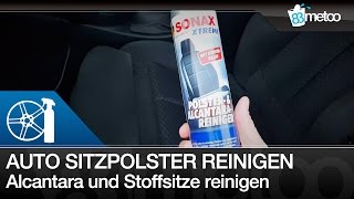 Auto Sitzpolster Alcantara und Stoffsitze reinigen  Sonax Xtreme Polster amp Alcantarareiniger [upl. by Esserac834]