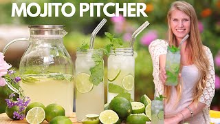 Mojito Recipe  How To Make  BEST Large Batch Party Pitcher [upl. by Zetrok]