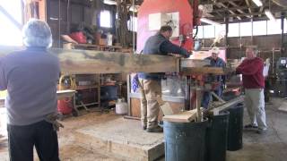 Resawing the Skipjack Rosie Parks Wood for the pushboat [upl. by Sherris]