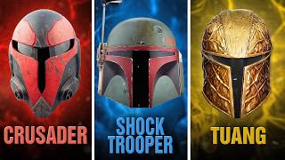 EVERY SINGLE Mandalorian Helmet TypeVariant Explained [upl. by Woolson884]