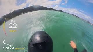 Lyall Bay Wellington Good waves Wingfoiling [upl. by Fitzgerald]