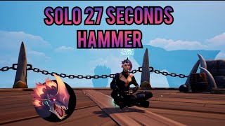 Dauntless Trials Embermane 27 Seconds Solo Hammer [upl. by Elleirb74]