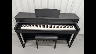 Yamaha Clavinova CLP535 digital piano and stool in satin black stock  24444 [upl. by Auguste]