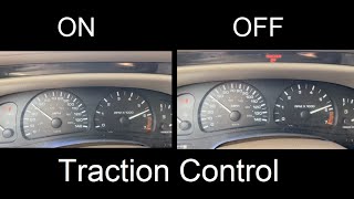 97 Oldsmobile Aurora V8 060 Traction Control vs No Traction Control [upl. by Joselyn675]