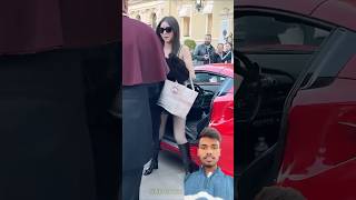 Ferrari girl 😱👀 ferrarigirl automobile monaco supercarblondie funny [upl. by Clayson]