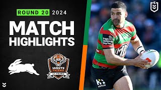 NRL 2024  Rabbitohs v Wests Tigers  Match Highlights [upl. by Ahsemik680]