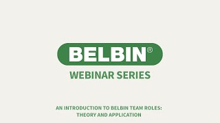 Webinar An Introduction to Belbin Team Roles Theory and Application [upl. by Inahet]