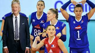 Défaite de léquipe de France féminine de volley en match amical avant les JO Paris 2024 [upl. by Atworth427]