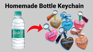 How to make Keychain at homeHomemade bottle KeychainDIY Gift Keychainbts KeychainCute Keychain [upl. by Winebaum]