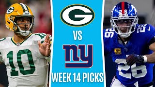 Monday Night Football NFL Picks Week 14 PACKERS vs GIANTS  MNF Free Picks amp Odds [upl. by Carrissa188]