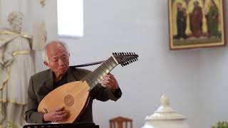 Franklin Lei Baroque lute  David Kellner Phantasia dmoll 1747 [upl. by Lekram]