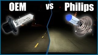 Philips XTreme amp Crystal Vision Ultra Replacement Halogen Headlights  OEM vs Philips Bulbs [upl. by Luzader]