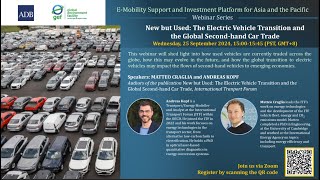 EMobility Series New but Used–The Electric Vehicle Transition and the Global Secondhand Car Trade [upl. by Aznofla573]