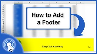 How to Add a Footer in Excel Text Picture Page Numbers and More [upl. by Hallutama]