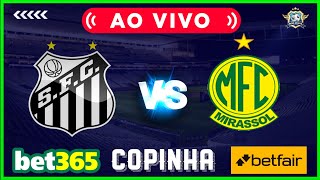 MIRASSOL X SANTOS  AO VIVO  COPINHA 2022 SUB 20  ACOMPANHAMENTO  DICAS DE APOSTAS [upl. by Evelyn]