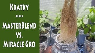 Kratky Method • MasterBlend vs Miracle Gro [upl. by Nylrats]