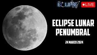 ECLIPSE LUNAR PENUMBRAL EN VIVO con telescopio [upl. by Arimaj651]