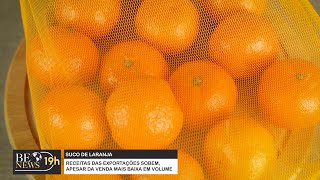 Cai exportação de suco de laranja  BE News 19h [upl. by Schalles1]