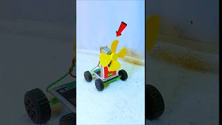 Mini electric car  RC car  electriccar experiment dcmotor car shorts [upl. by Aniles]