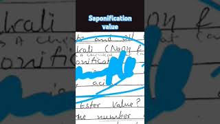 Saponification value carewellpharma chemistry depthofbiology imperfectpharmacy oc organic 2nd [upl. by Fiske217]