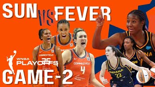 INDIANA Fever vs CONNECTICUT SUN PLAYOFF GAME2 LIVE [upl. by Fitzpatrick]