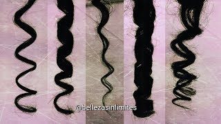 Como Hacer Diferentes Tipos de Rizos con el Rizador  Curl Types by Belleza sin Limites [upl. by Lavona]