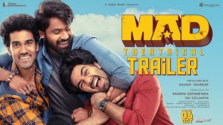 MAD  Official Trailer  Kalyan Shankar  S Naga Vamsi  Bheems Ceciroleo  MADTheMovie [upl. by Xever623]