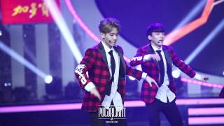 POLAR LIGHT140214 Hunan TV recording Growl remix BAEKHYUN [upl. by Frohman]