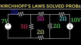 17  Kirchhoffs Current and Voltage Laws Solved Examples [upl. by Adlitam]