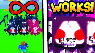 😳∞How To Hatch INFINITE HUGE GRIM REAPER amp CANDY in Pet Simulator X Halloween Event Roblox [upl. by Mylan]