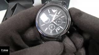 Emporio Armani AR1452 Mens Ceramica Black Watch Thetimebg [upl. by Barhos]