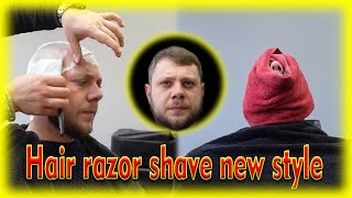 Surprise￼ razor head shave Barber Turko [upl. by Lledyl]