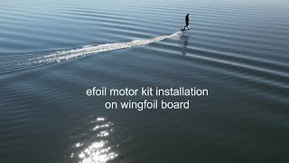 efoil motor kit for wingfoil board [upl. by Edric]