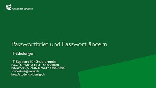 02 Passwortbrief und Passwort ändern DE [upl. by Anallese]