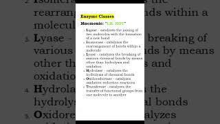 Mastering Enzyme Classification Fun and Easy Mnemonics usmle biochemistry [upl. by Ydal]